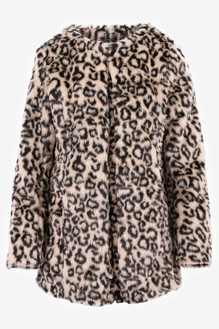 Sixties Style Leopard Print Short Coat